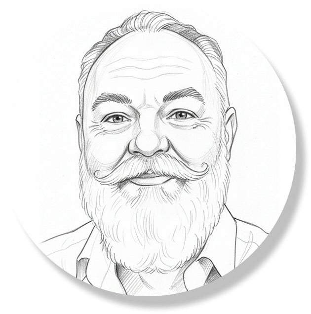 Pascal Salamin, Caricature, Barbe