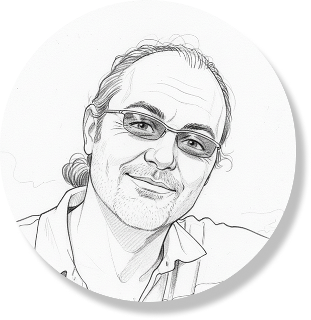 Pascal Salamin, Caricature, avion